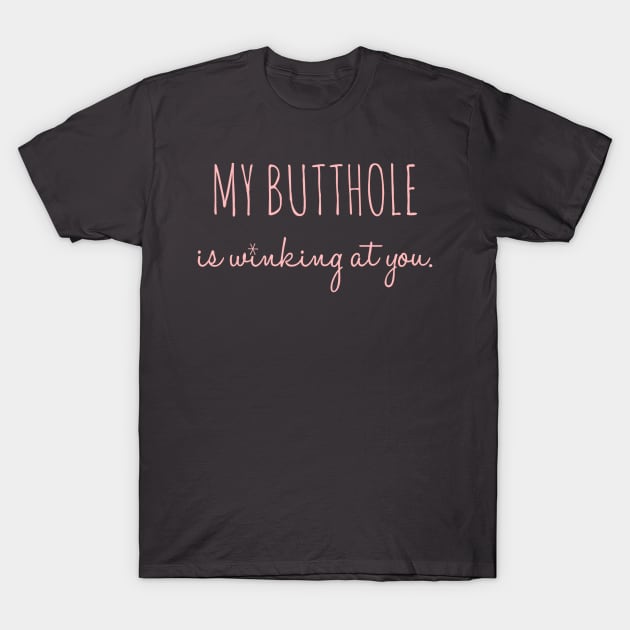 Winking Booty T-Shirt by JasonLloyd